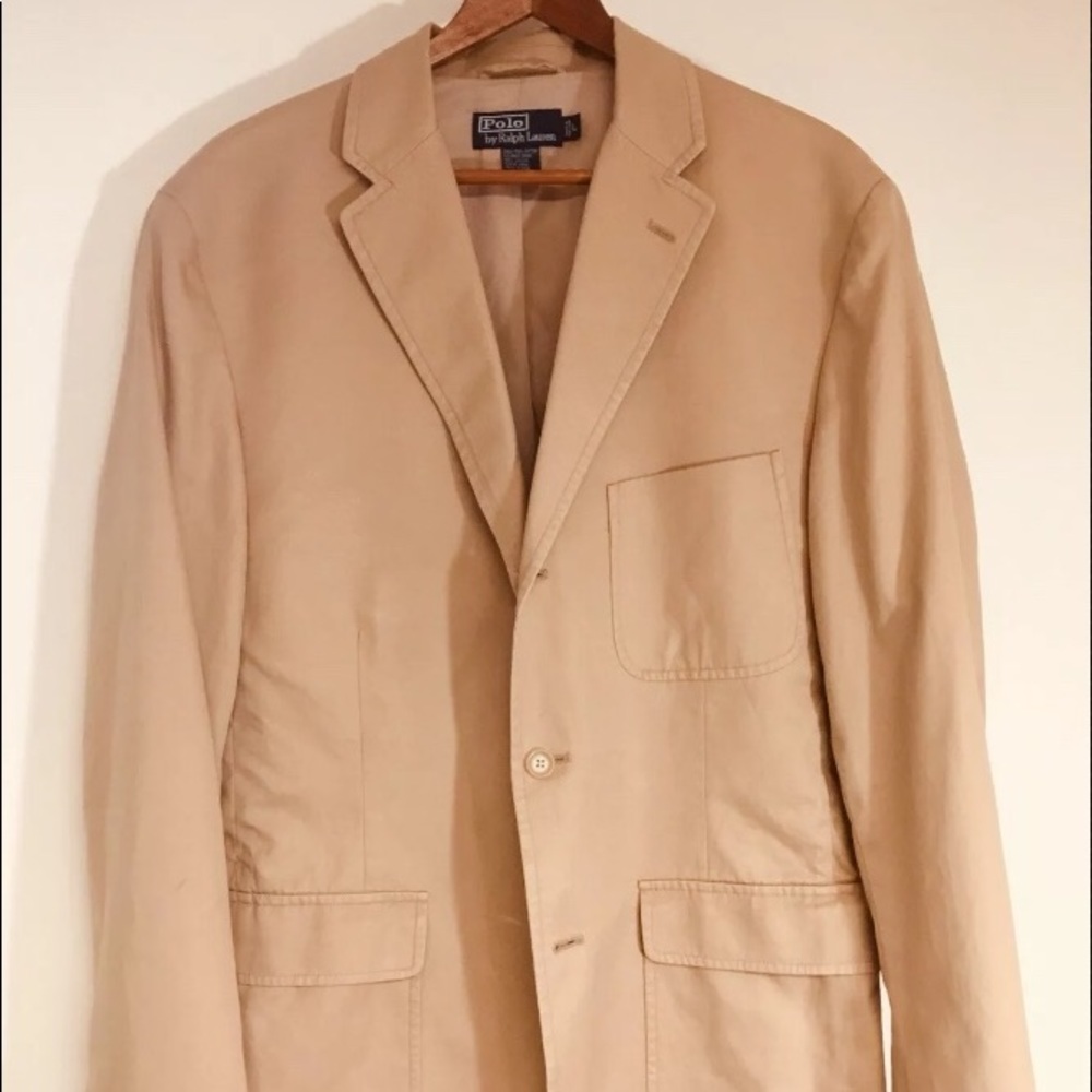 Polo Beige Chino Blazer 3/2 roll—Large!
